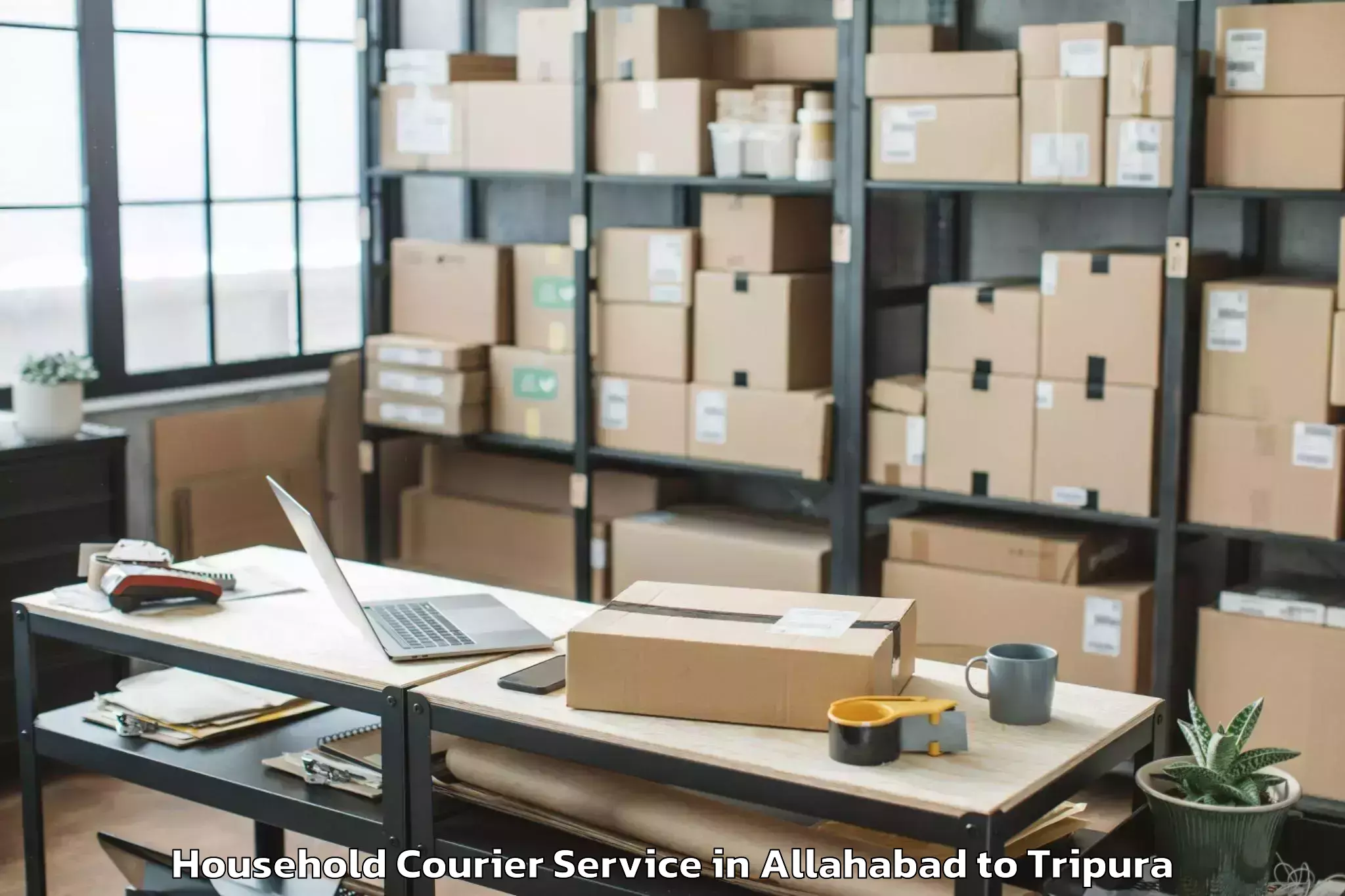 Book Allahabad to Gournagar Household Courier Online